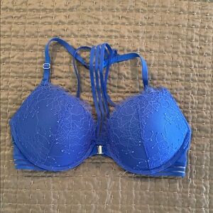 Victoria’s Secret Very Sexy Push Up Blue Lace Women's Bra